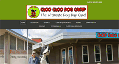 Desktop Screenshot of choochoodogcamp.com